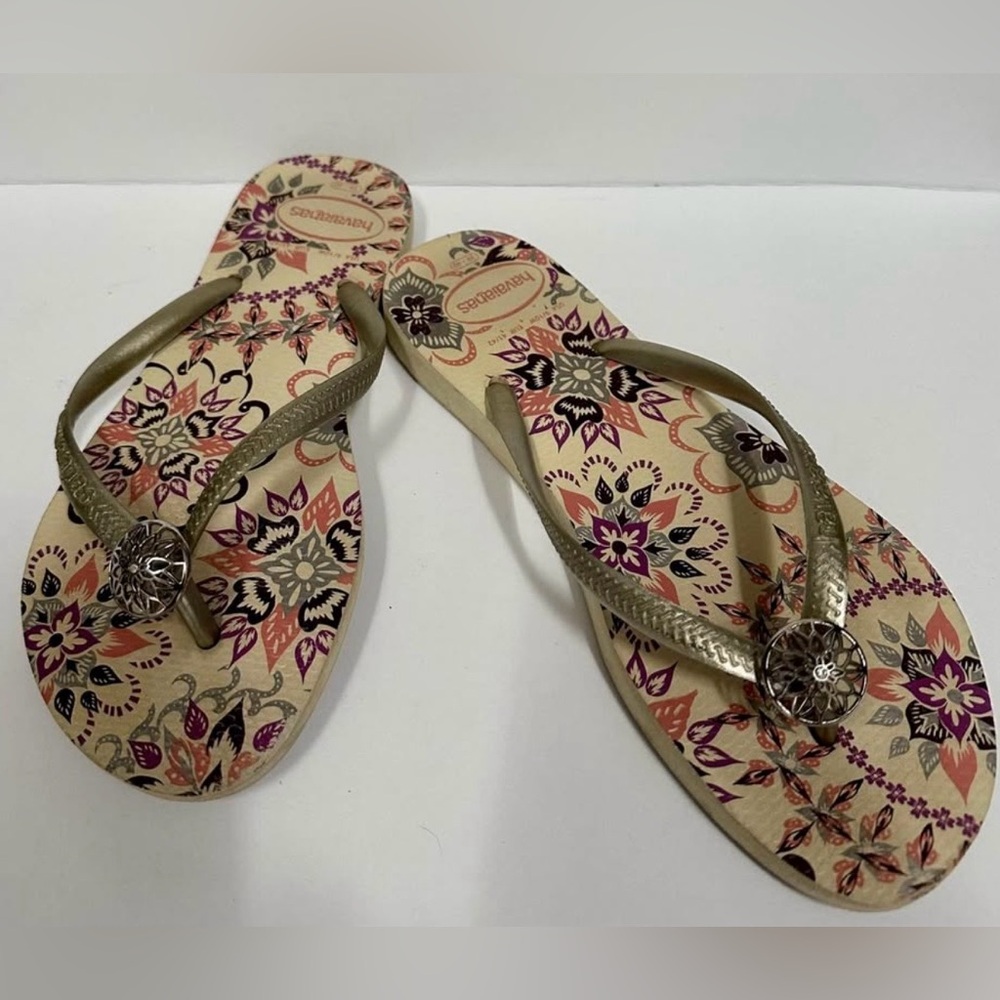 Skechers Gold Floral Sandals
